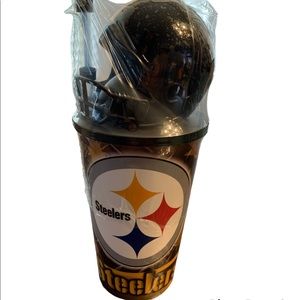 Steelers Helmet cup Official NFL Steelers reusable sip cup quality Unisex 32Oz